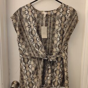 Snake Print Blouse